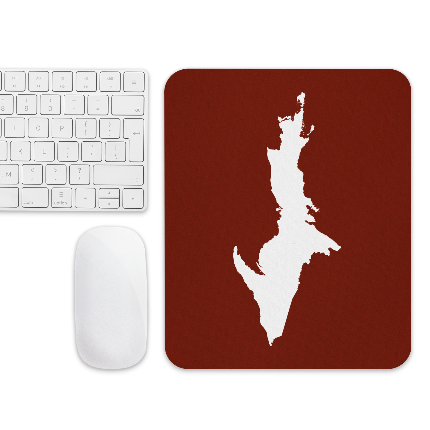 Michigan Upper Peninsula Mousepad (w/ UP Outline) | Cherryland Red