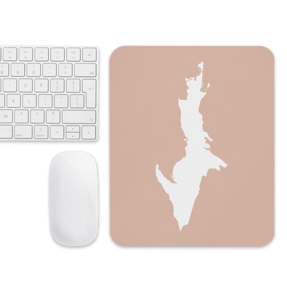 Michigan Upper Peninsula Mousepad (w/ UP Outline) | Rose Gold