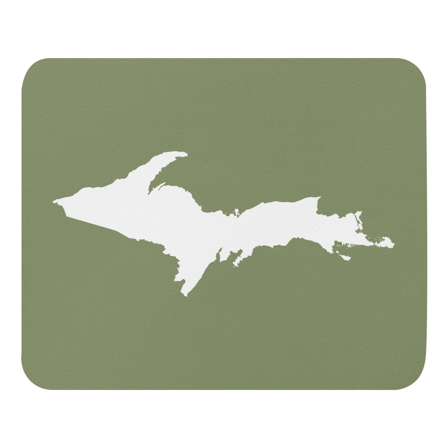 Michigan Upper Peninsula Mousepad (w/ UP Outline) | Beachgrass Green