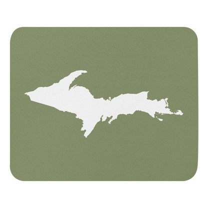 Michigan Upper Peninsula Mousepad (w/ UP Outline) | Beachgrass Green