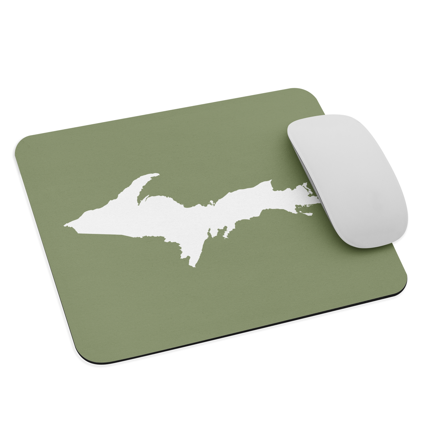 Michigan Upper Peninsula Mousepad (w/ UP Outline) | Beachgrass Green