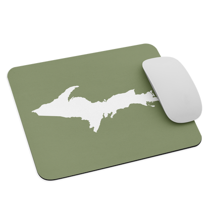 Michigan Upper Peninsula Mousepad (w/ UP Outline) | Beachgrass Green