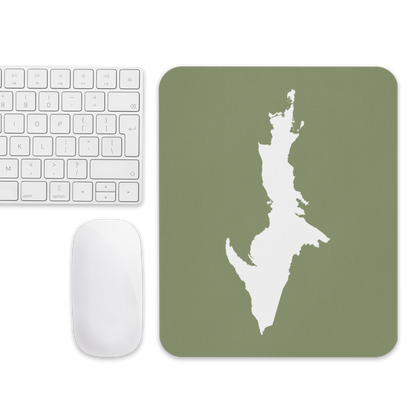 Michigan Upper Peninsula Mousepad (w/ UP Outline) | Beachgrass Green