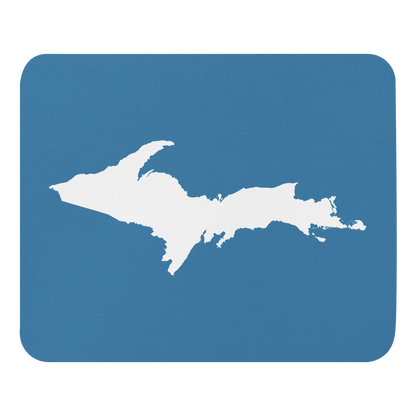 Michigan Upper Peninsula Mousepad (w/ UP Outline) | Lake Michigan Blue