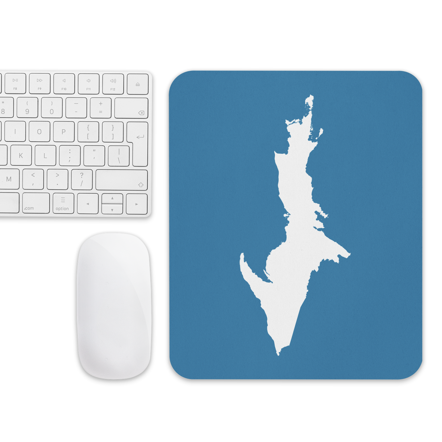 Michigan Upper Peninsula Mousepad (w/ UP Outline) | Lake Michigan Blue