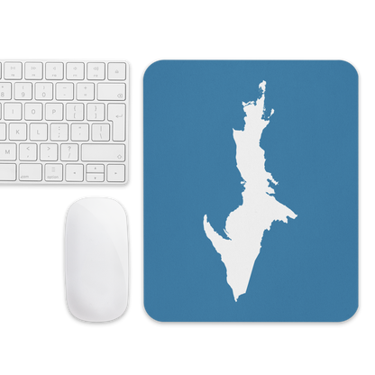 Michigan Upper Peninsula Mousepad (w/ UP Outline) | Lake Michigan Blue