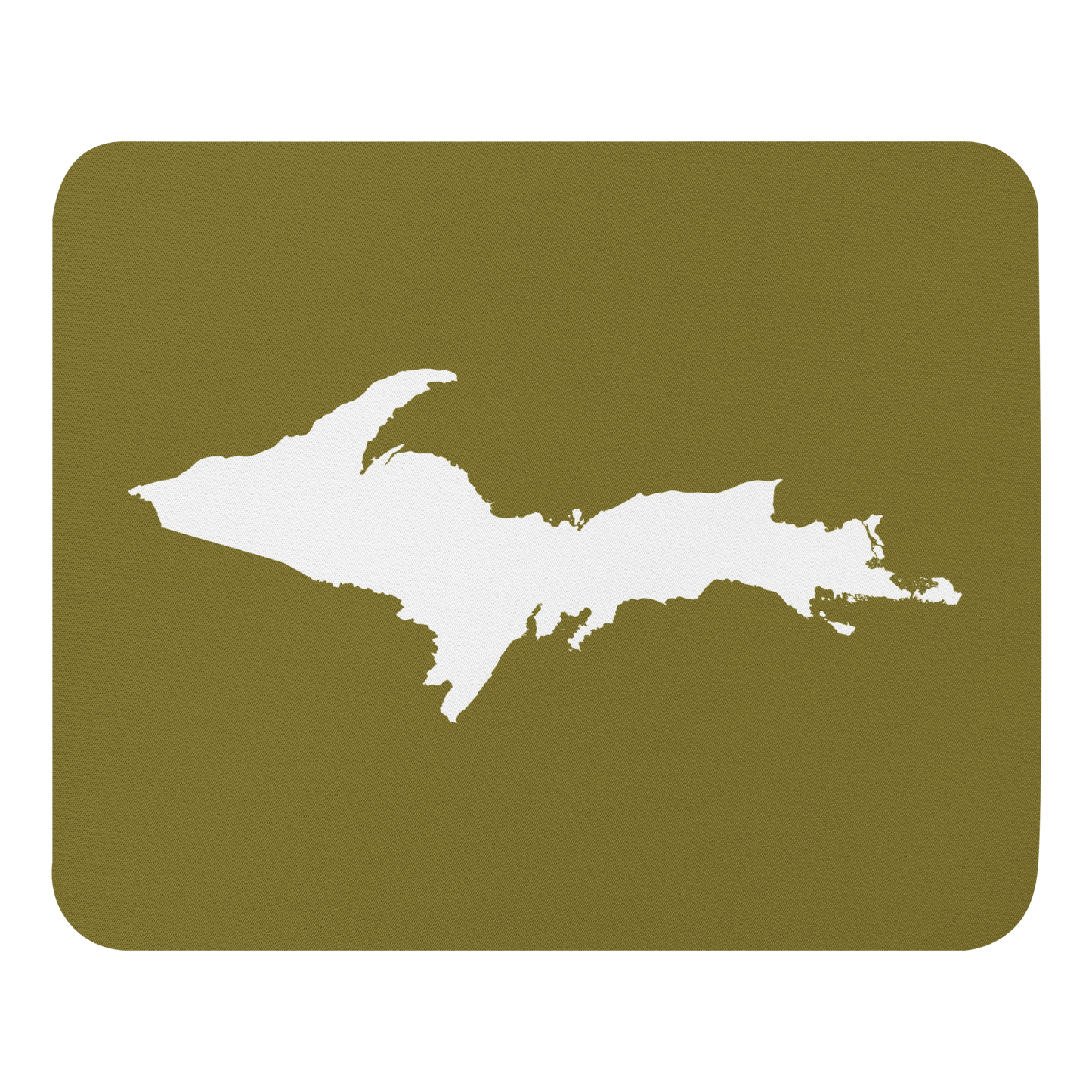 Michigan Upper Peninsula Mousepad (w/ UP Outline) | Scrub Gold