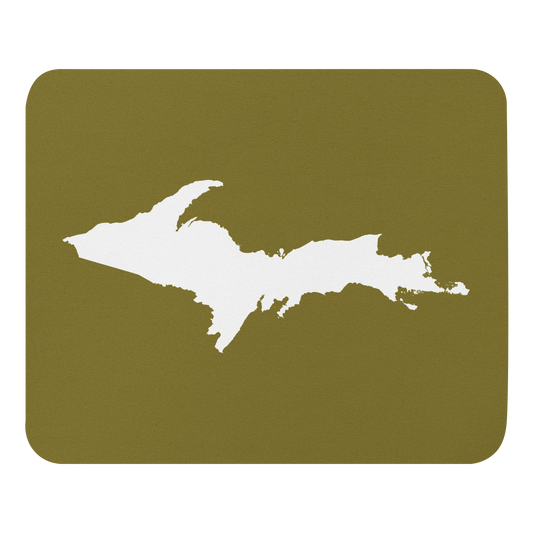 Michigan Upper Peninsula Mousepad (w/ UP Outline) | Scrub Gold