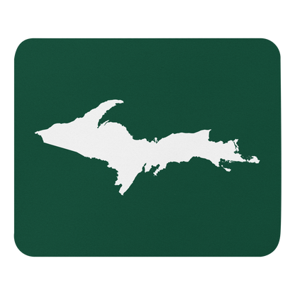 Michigan Upper Peninsula Mousepad (w/ UP Outline) | Superior Green