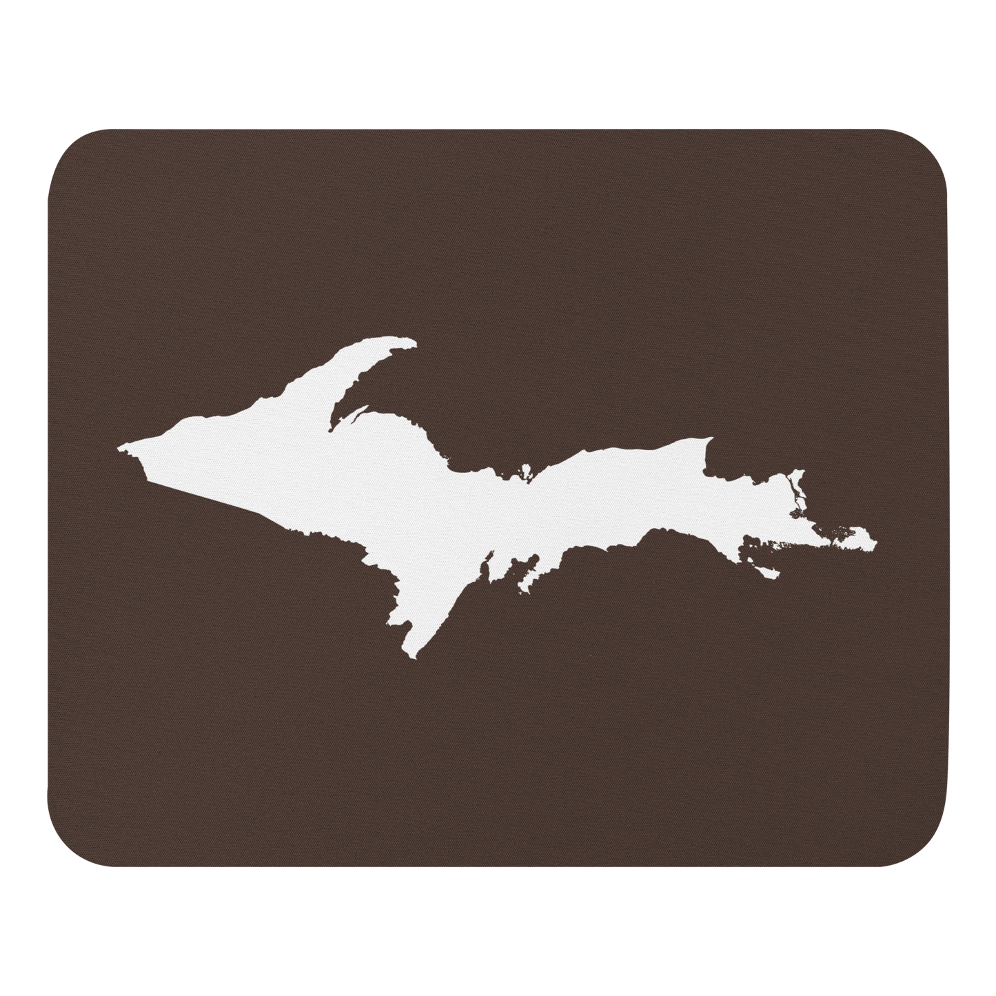 Michigan Upper Peninsula Mousepad (w/ UP Outline) | Hickory Color