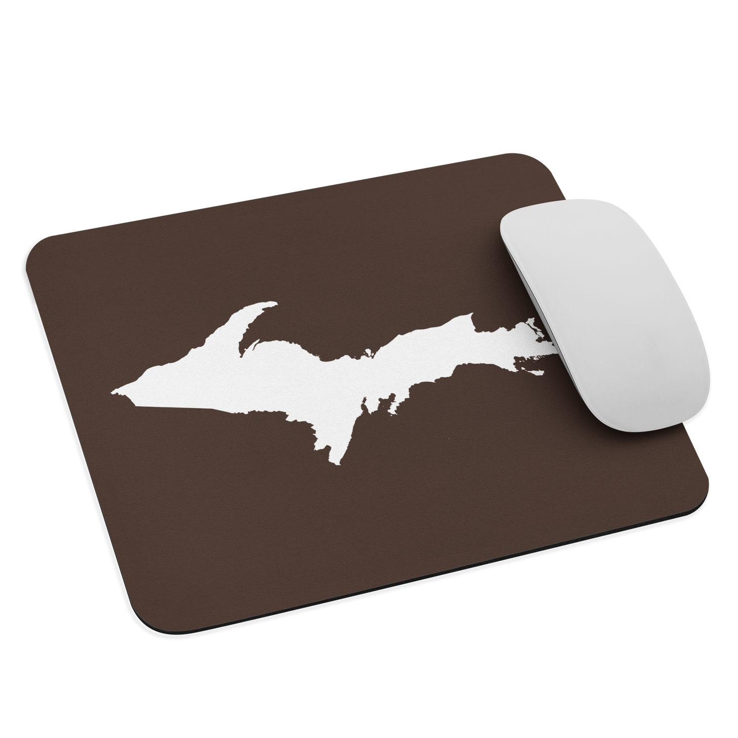 Michigan Upper Peninsula Mousepad (w/ UP Outline) | Hickory Color