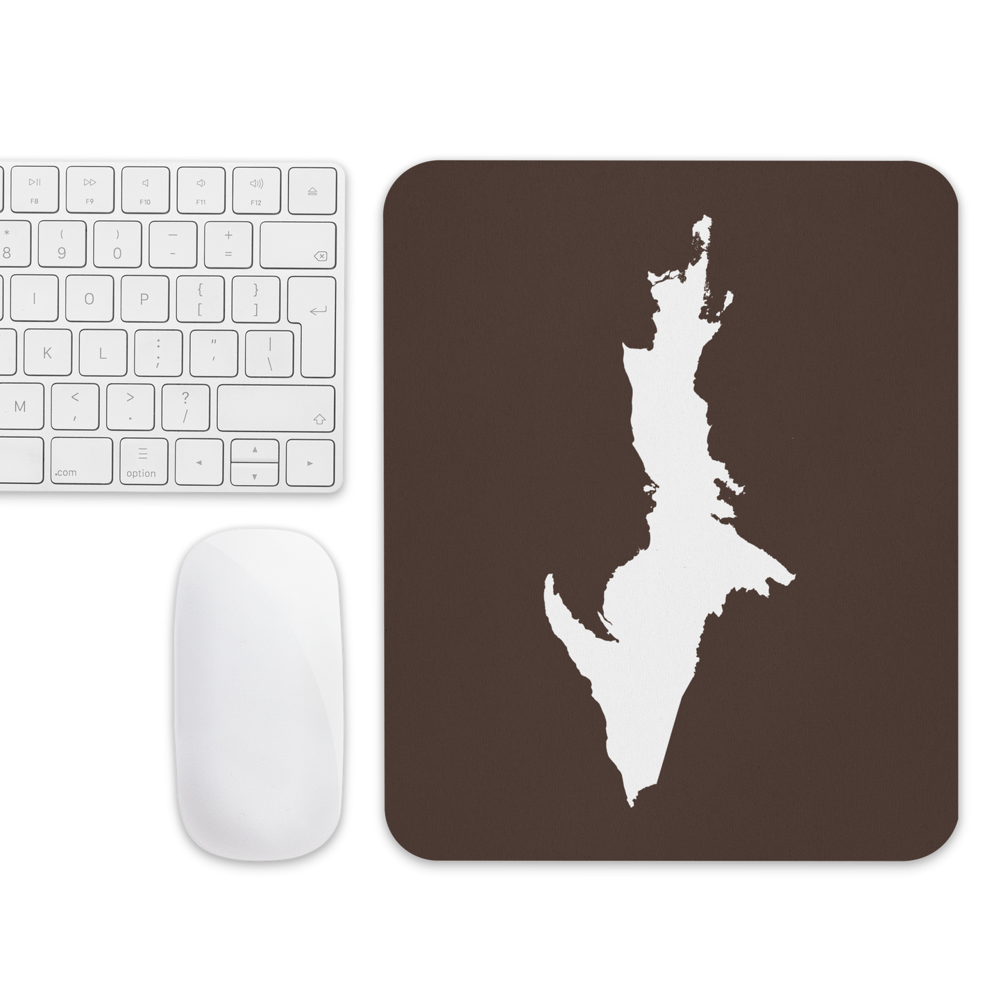 Michigan Upper Peninsula Mousepad (w/ UP Outline) | Hickory Color