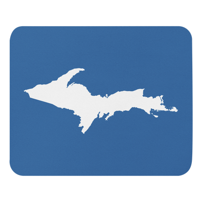 Michigan Upper Peninsula Mousepad (w/ UP Outline) | Lake Superior Blue