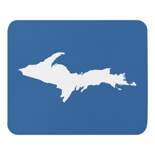 Michigan Upper Peninsula Mousepad (w/ UP Outline) | Lake Superior Blue