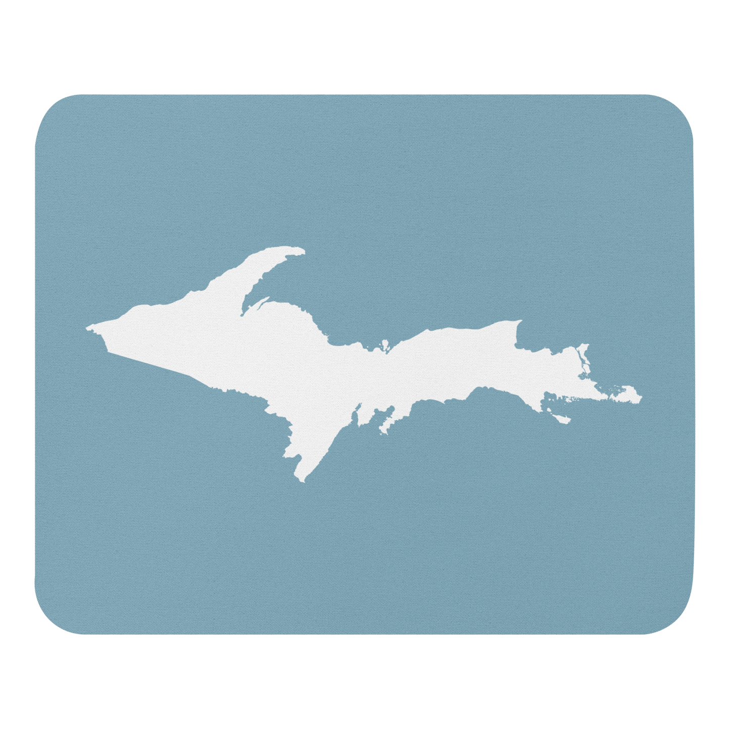 Michigan Upper Peninsula Mousepad (w/ UP Outline) | Opal Blue