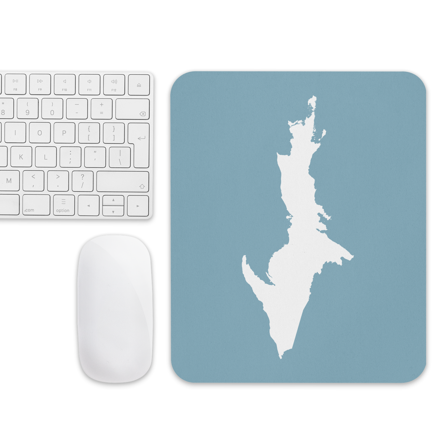 Michigan Upper Peninsula Mousepad (w/ UP Outline) | Opal Blue