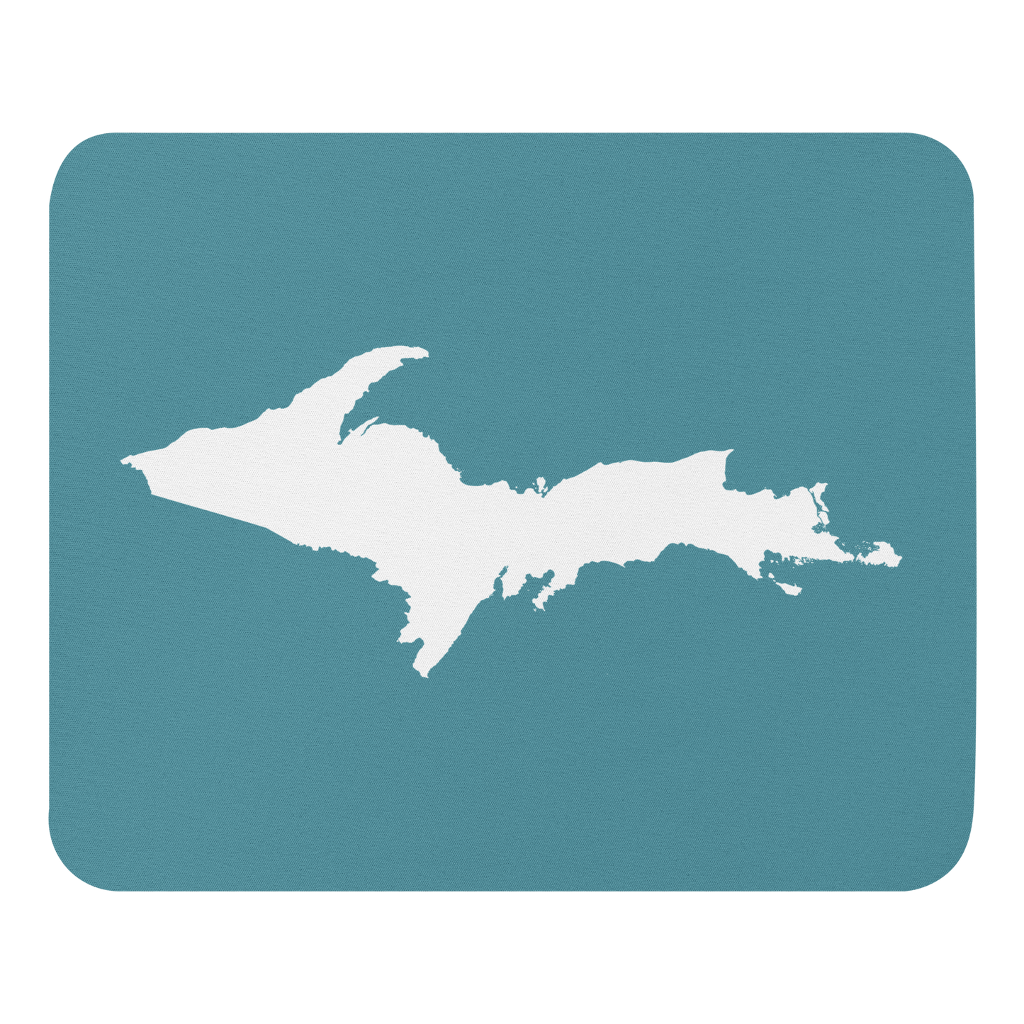 Michigan Upper Peninsula Mousepad (w/ UP Outline) | Lake Huron Blue