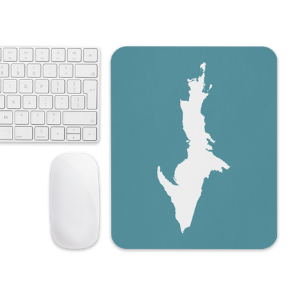 Michigan Upper Peninsula Mousepad (w/ UP Outline) | Lake Huron Blue