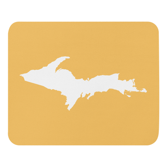 Michigan Upper Peninsula Mousepad (w/ UP Outline) | Citrine