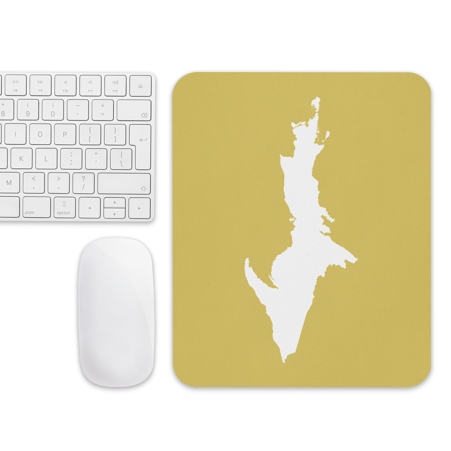 Michigan Upper Peninsula Mousepad (w/ UP Outline) | Plum Yellow