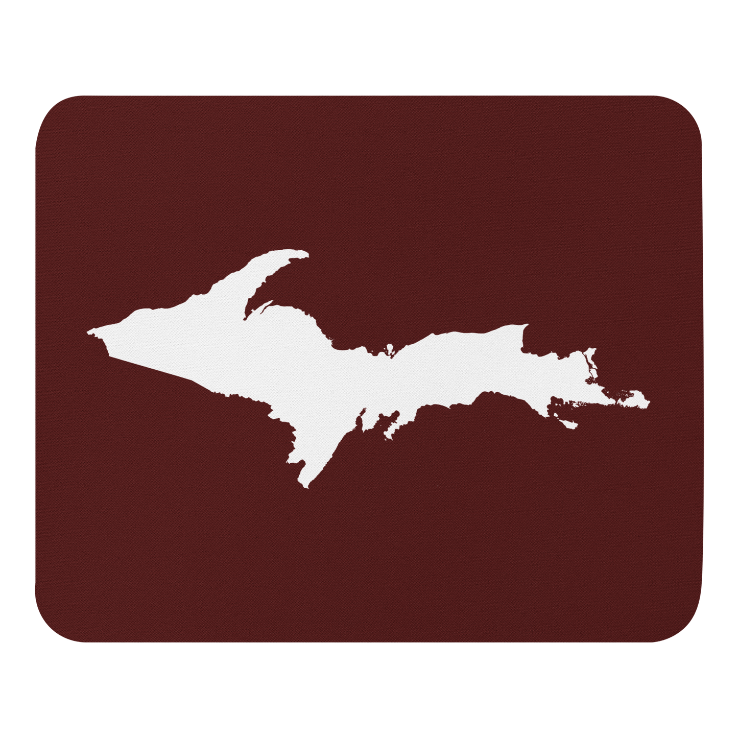 Michigan Upper Peninsula Mousepad (w/ UP Outline) | Cherrywood Color