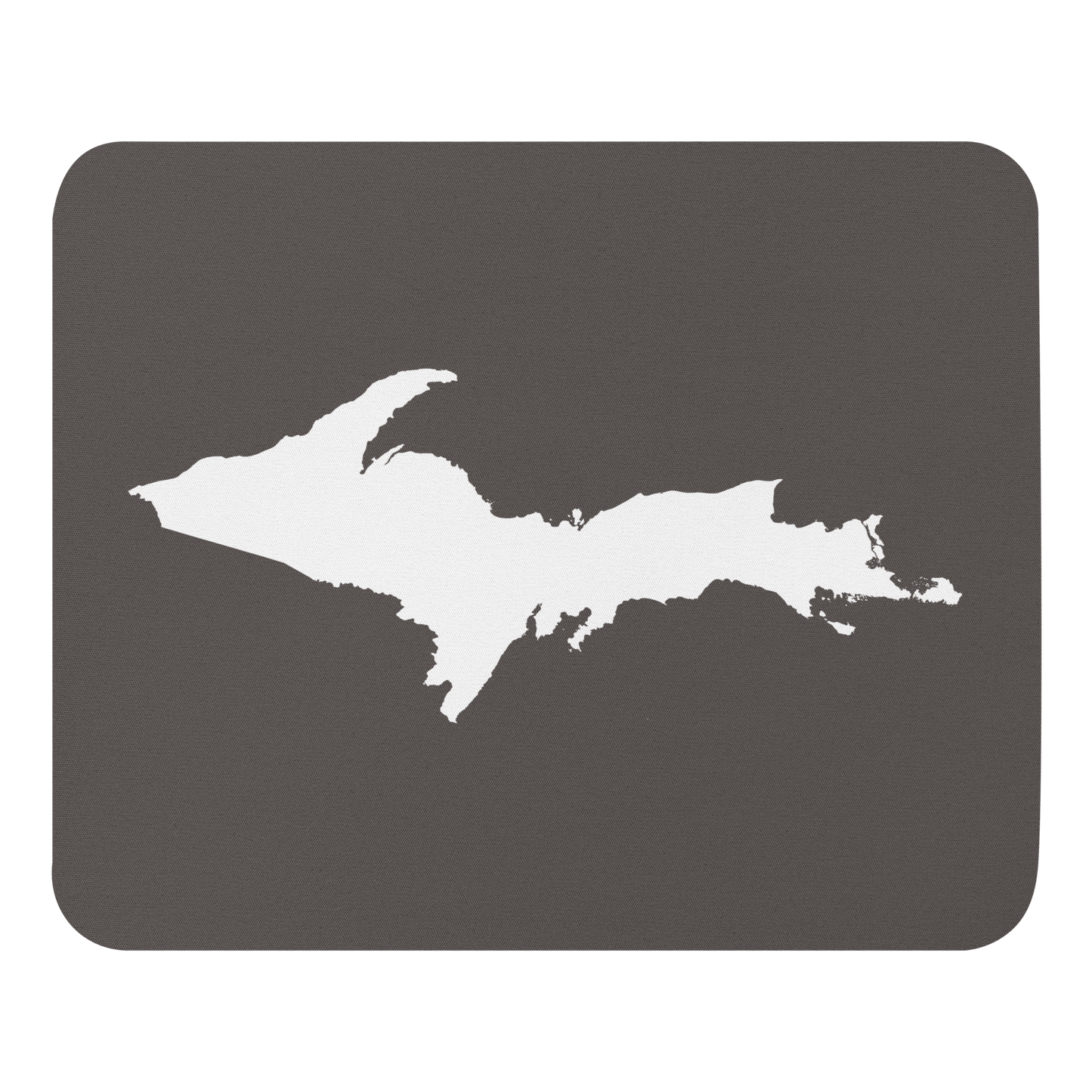 Michigan Upper Peninsula Mousepad (w/ UP Outline) | Warren Tank Grey