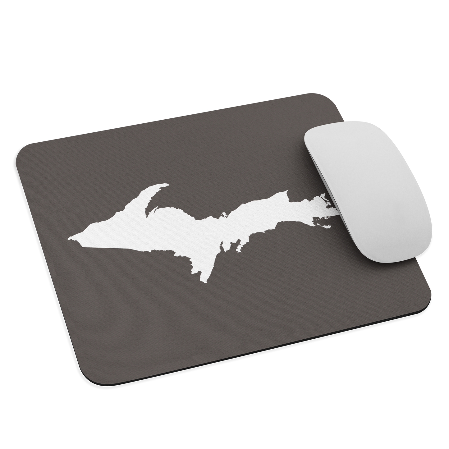 Michigan Upper Peninsula Mousepad (w/ UP Outline) | Warren Tank Grey