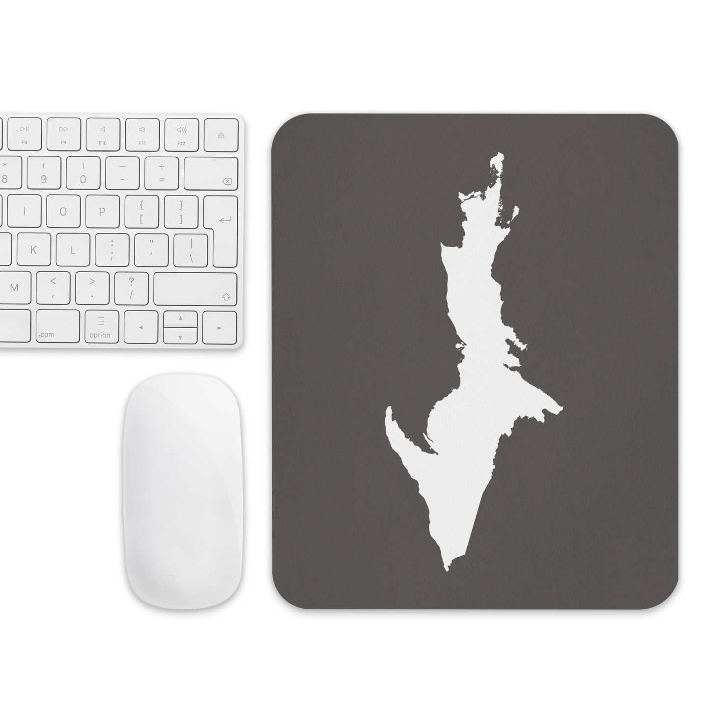 Michigan Upper Peninsula Mousepad (w/ UP Outline) | Warren Tank Grey