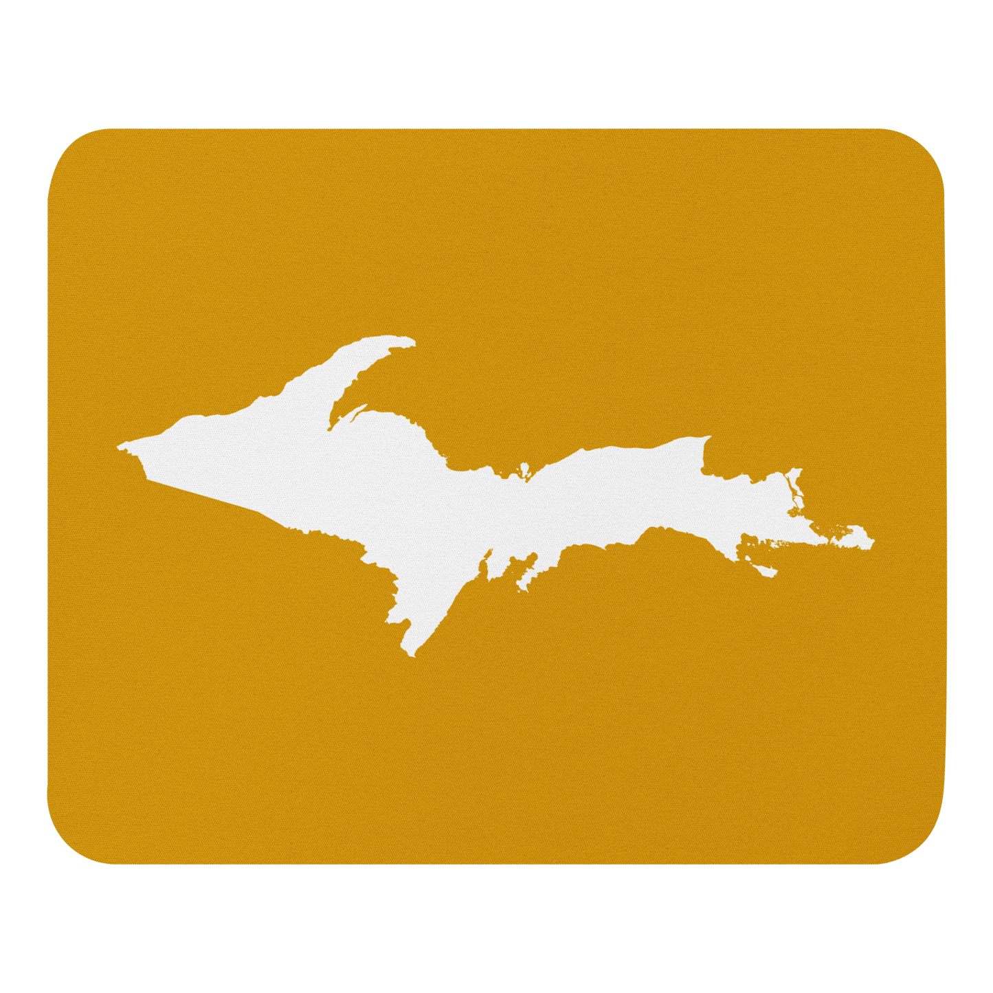 Michigan Upper Peninsula Mousepad (w/ UP Outline) | Gold