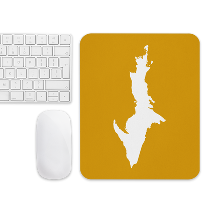 Michigan Upper Peninsula Mousepad (w/ UP Outline) | Gold