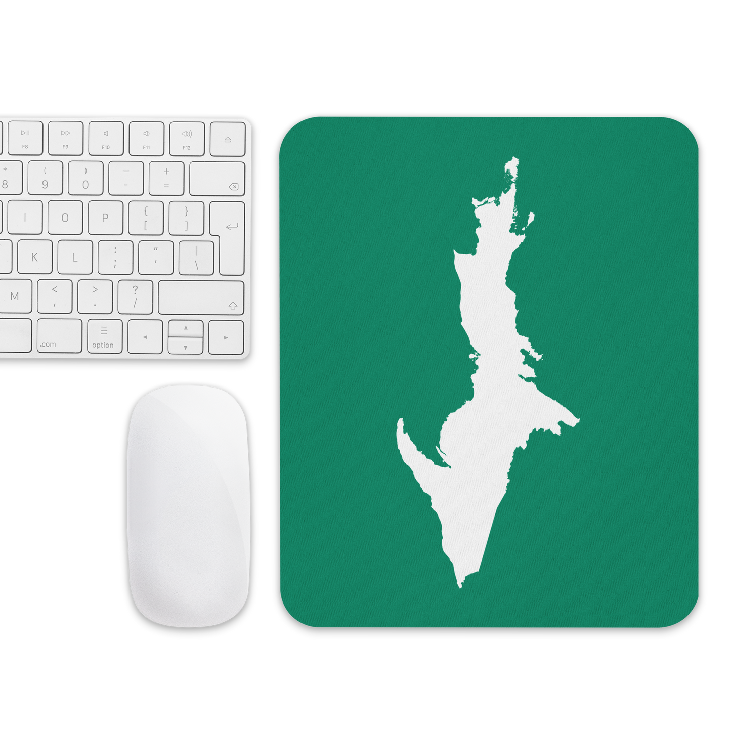 Michigan Upper Peninsula Mousepad (w/ UP Outline) | Emerald Green