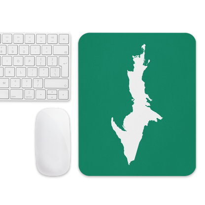 Michigan Upper Peninsula Mousepad (w/ UP Outline) | Emerald Green