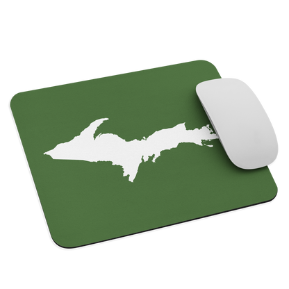 Michigan Upper Peninsula Mousepad (w/ UP Outline) | Pine Green