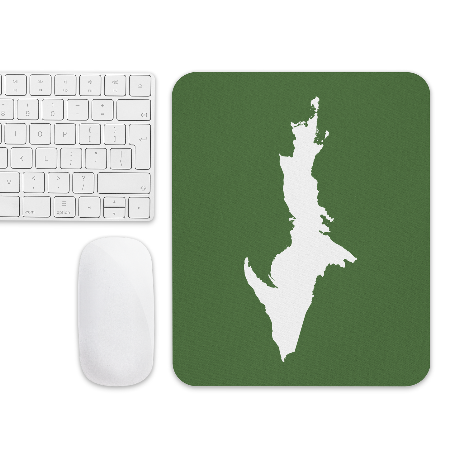 Michigan Upper Peninsula Mousepad (w/ UP Outline) | Pine Green