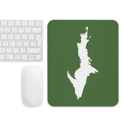 Michigan Upper Peninsula Mousepad (w/ UP Outline) | Pine Green