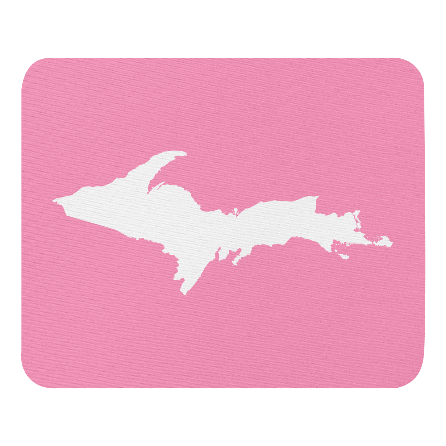 Michigan Upper Peninsula Mousepad (w/ UP Outline) | '67 Caddie Pink