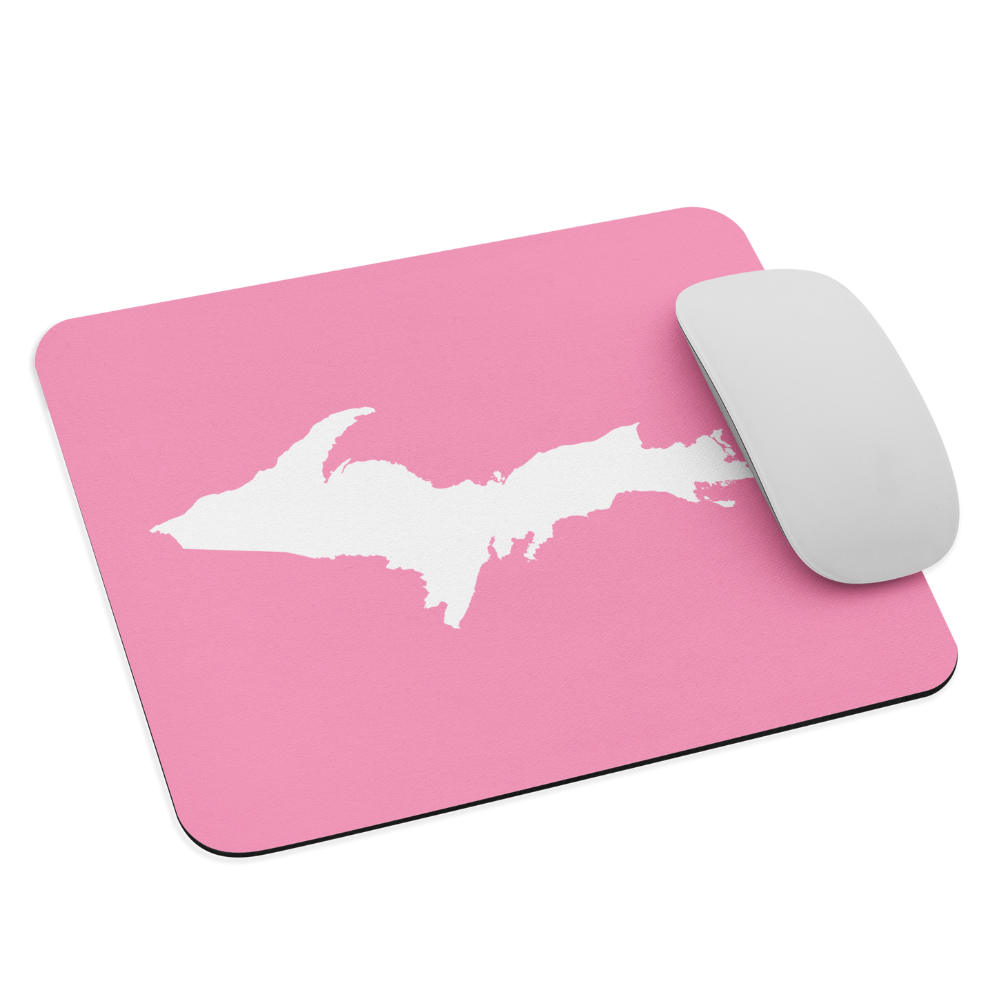 Michigan Upper Peninsula Mousepad (w/ UP Outline) | '67 Caddie Pink