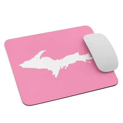 Michigan Upper Peninsula Mousepad (w/ UP Outline) | '67 Caddie Pink