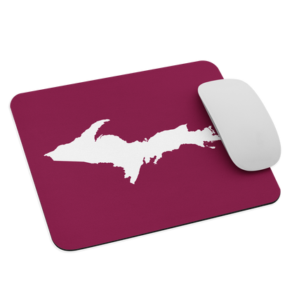 Michigan Upper Peninsula Mousepad (w/ UP Outline) | Ruby Red