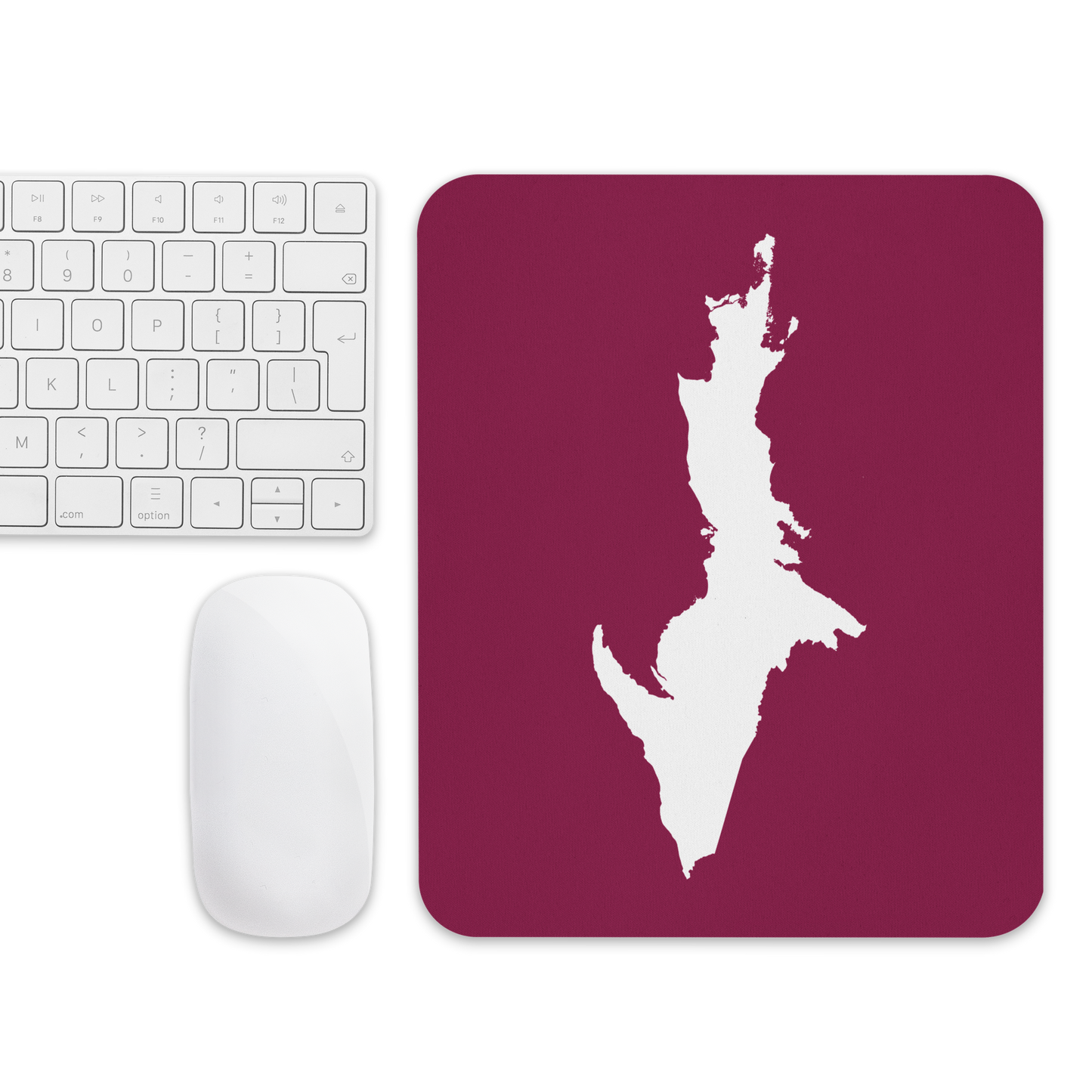 Michigan Upper Peninsula Mousepad (w/ UP Outline) | Ruby Red