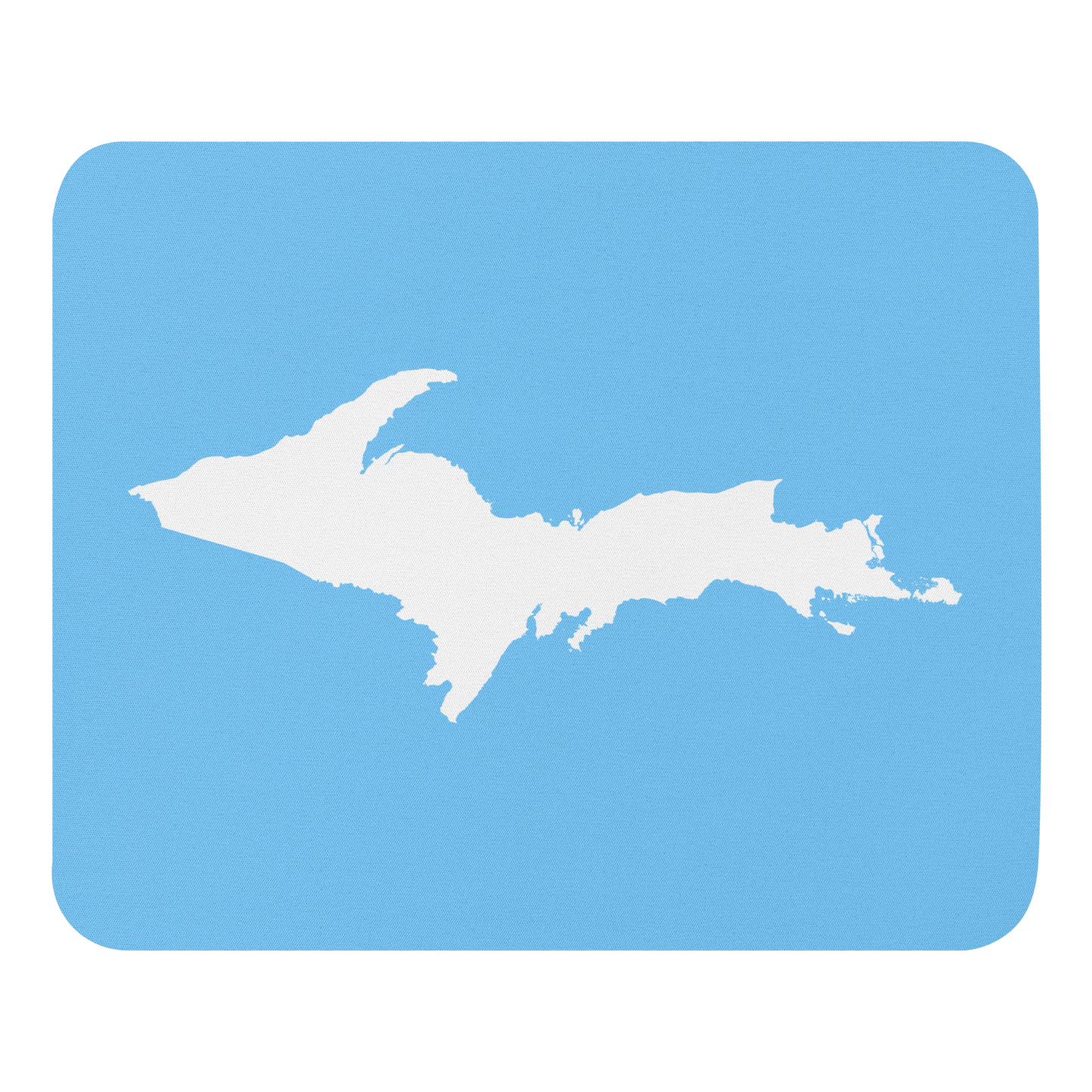 Michigan Upper Peninsula Mousepad (w/ UP Outline) | DTW Blue