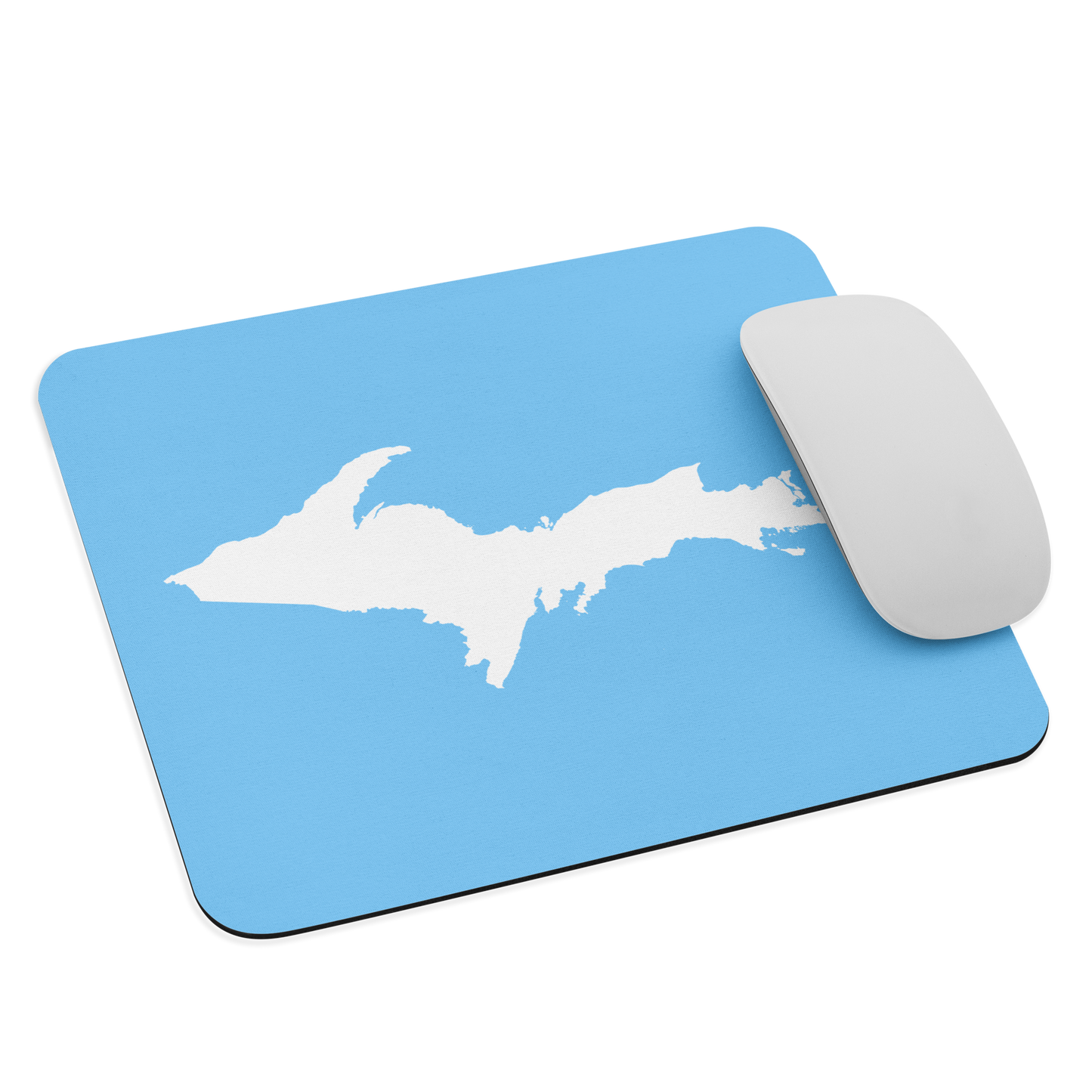 Michigan Upper Peninsula Mousepad (w/ UP Outline) | DTW Blue