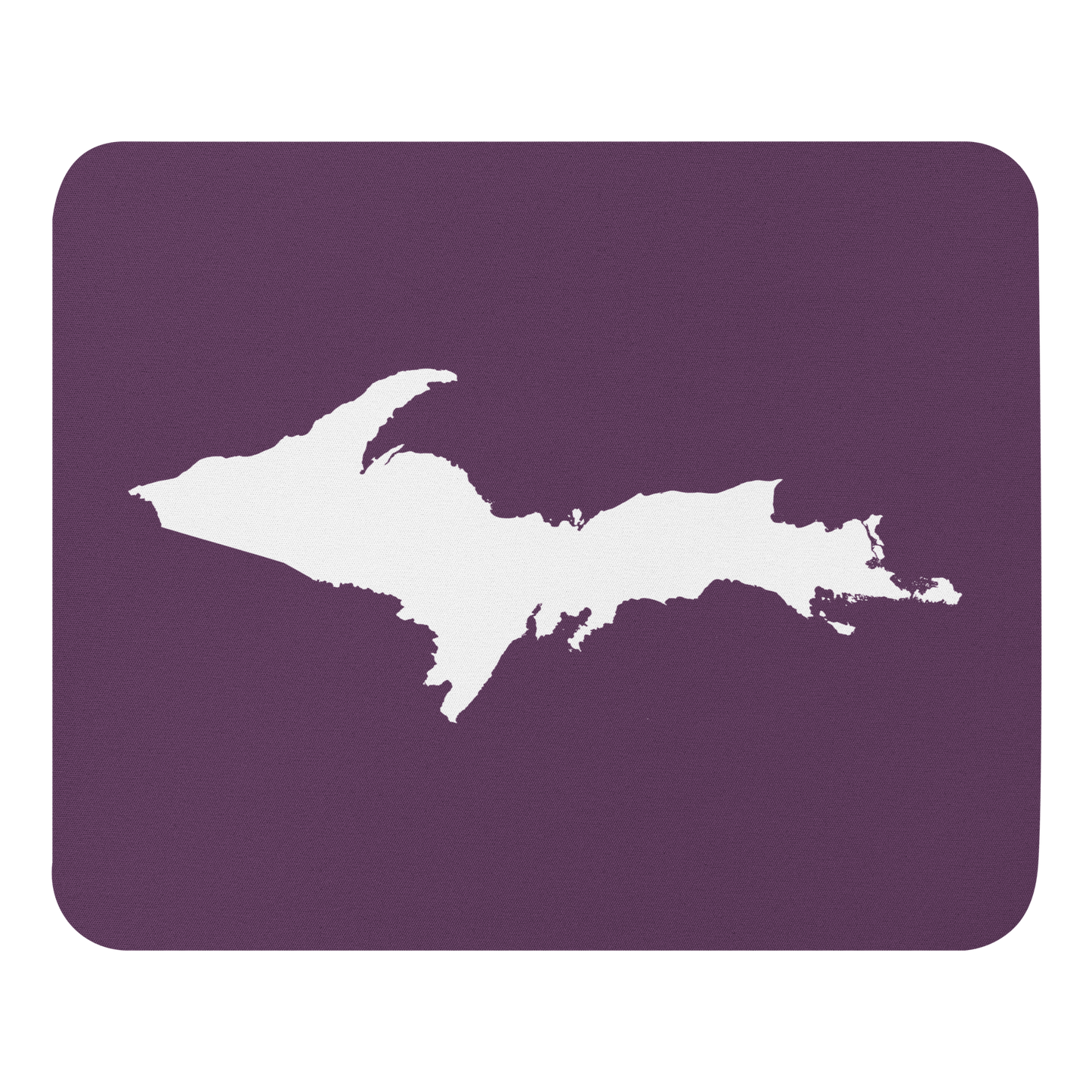 Michigan Upper Peninsula Mousepad (w/ UP Outline) | Plum