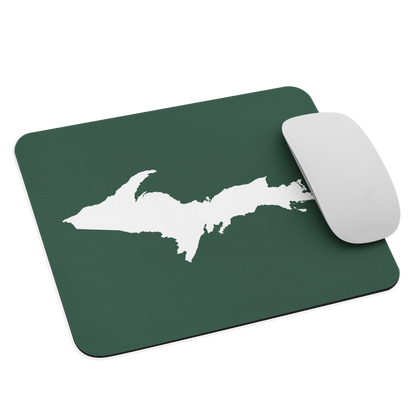 Michigan Upper Peninsula Mousepad (w/ UP Outline) | Ginger Ale Green