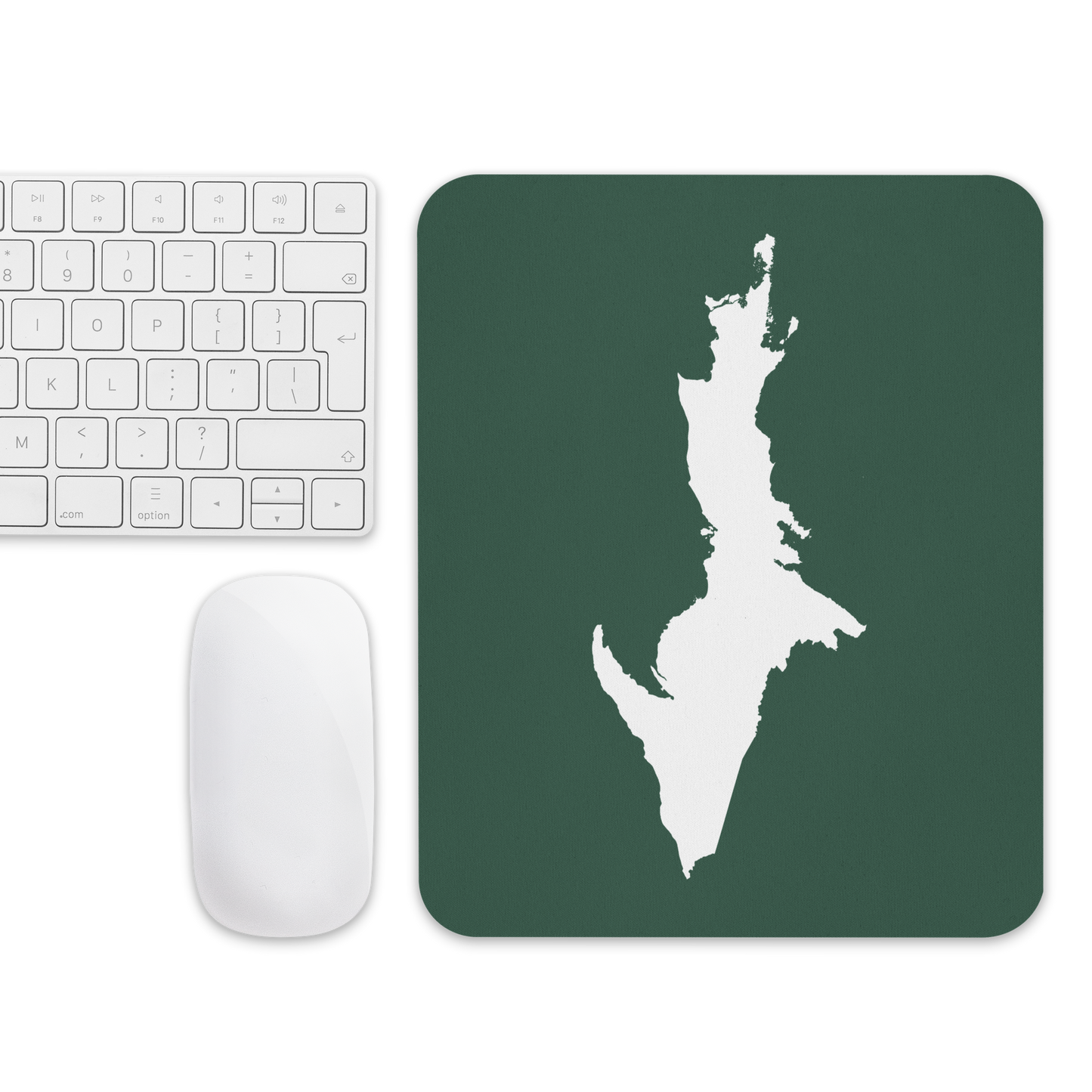 Michigan Upper Peninsula Mousepad (w/ UP Outline) | Ginger Ale Green