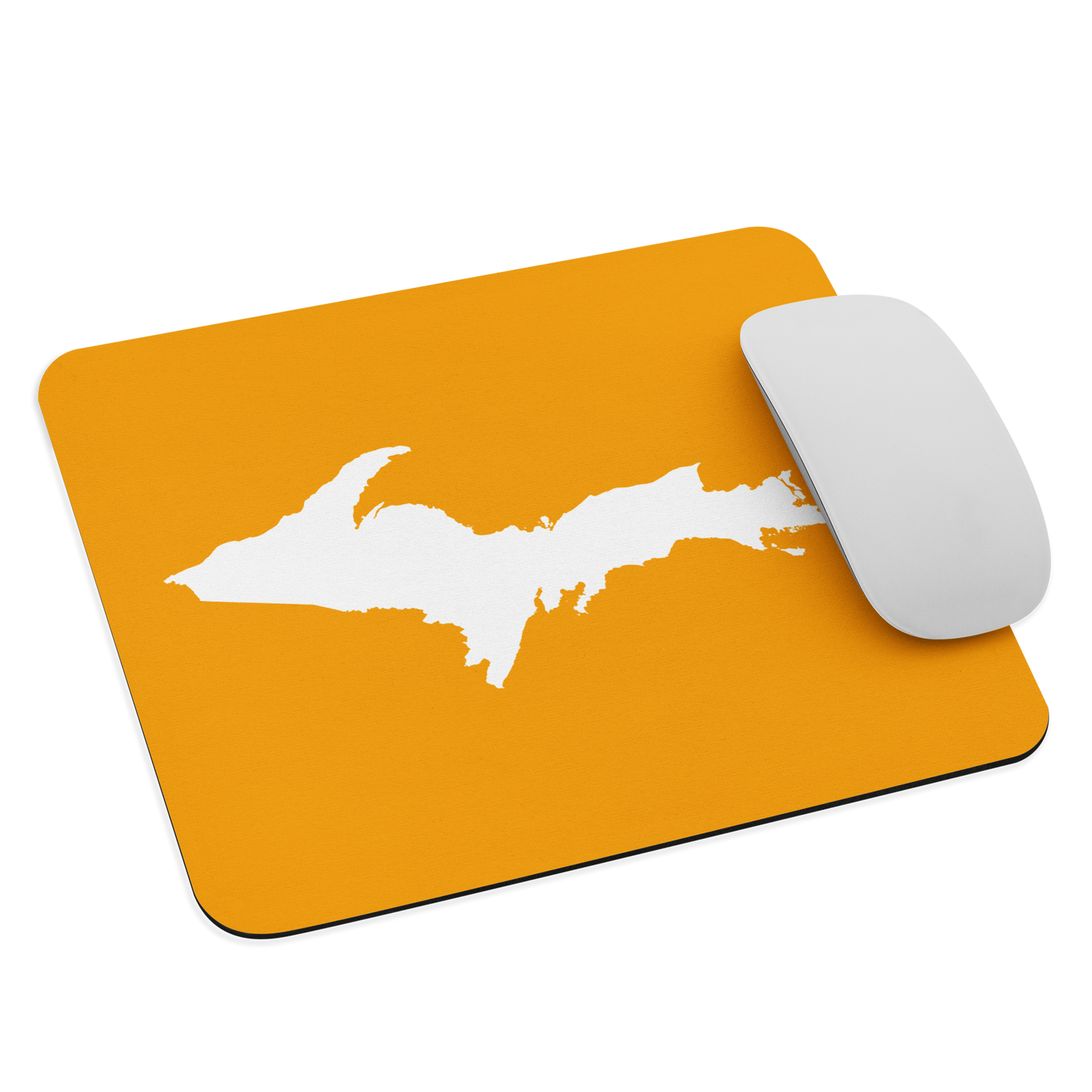 Michigan Upper Peninsula Mousepad (w/ UP Outline) | Birch Bark Orange