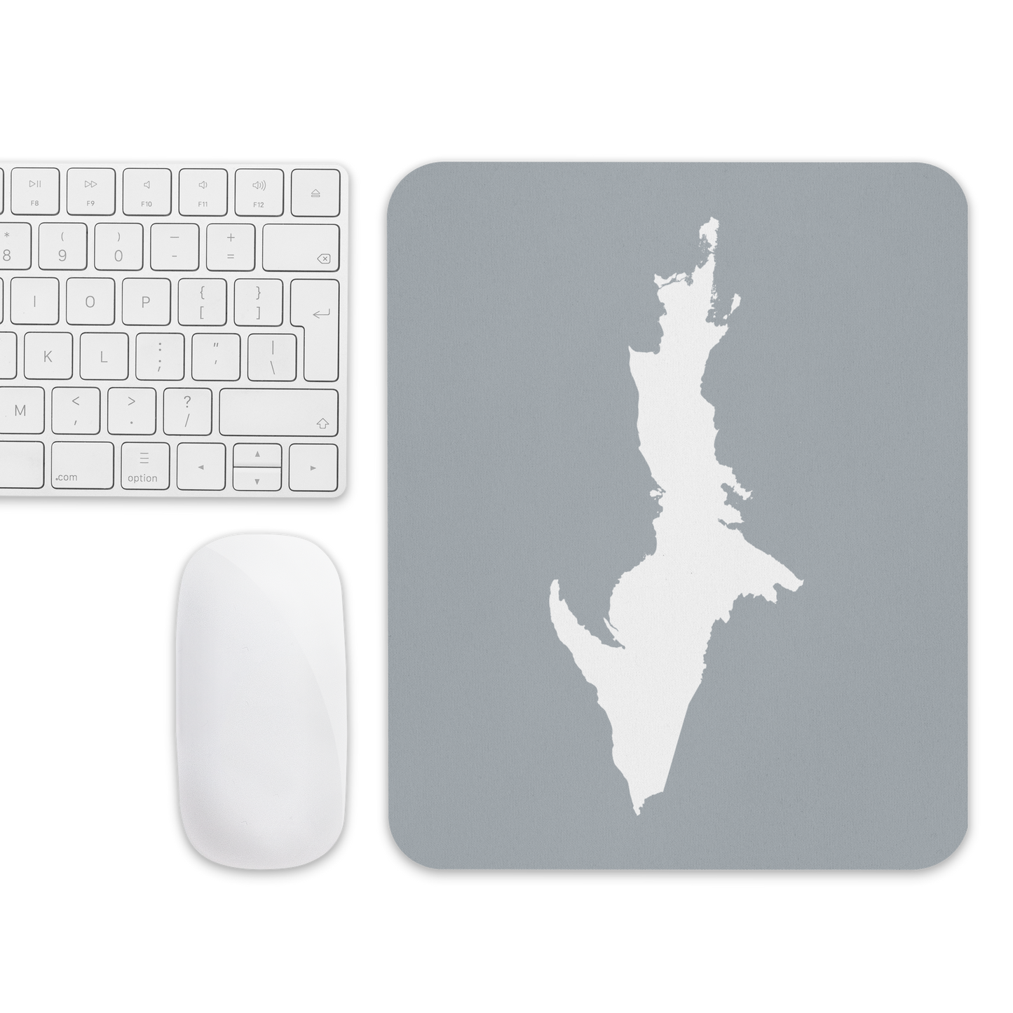 Michigan Upper Peninsula Mousepad (w/ UP Outline) | Silver