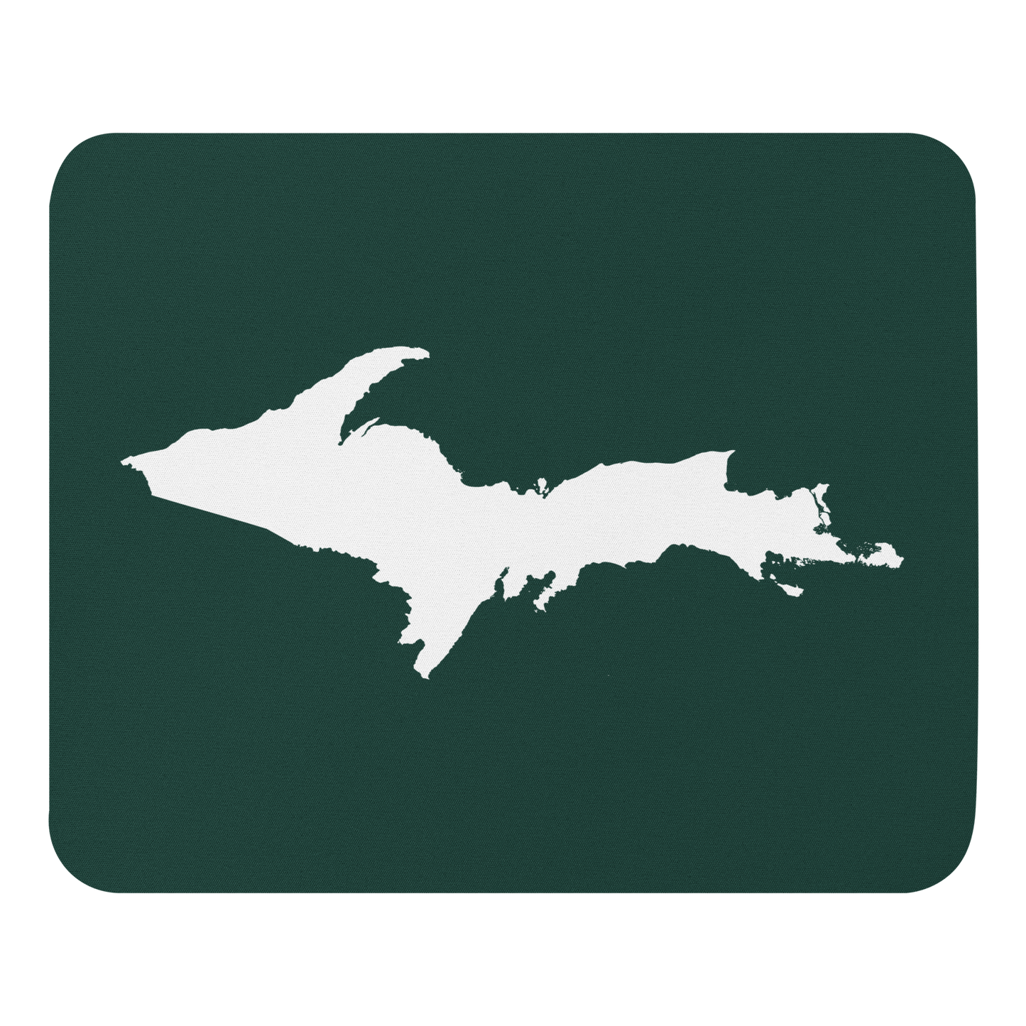 Michigan Upper Peninsula Mousepad (w/ UP Outline) | Laconic Green