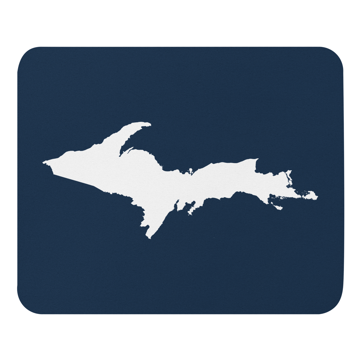 Michigan Upper Peninsula Mousepad (w/ UP Outline) | Navy