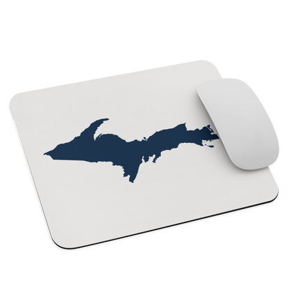 Michigan Upper Peninsula Mousepad (w/ UP Outline) | Birch Bark White